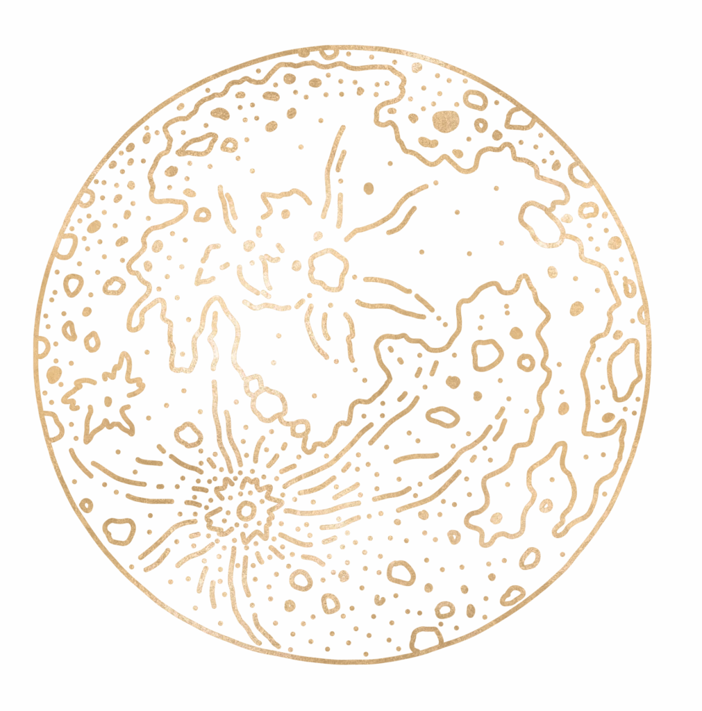 Ilustración de luna llena