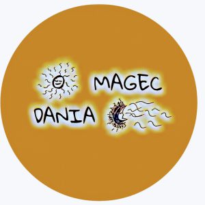 Logotipo redondo de Magec Dania